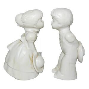Vintage Schmid Bros Japan Kissing Boy Girl Figurines Mid Century Wedding Decor